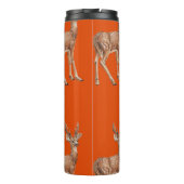 Herten op rood thermosbeker (Achterkant)