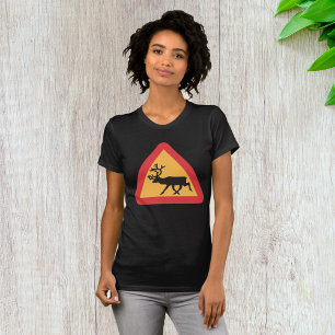 Herten Overstekend Verkeersbord Natuur Liefhebber T-shirt