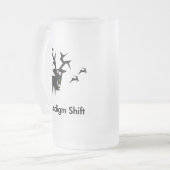 Herten paradigmaverschuiving matglas bierpul (Voorkant links)