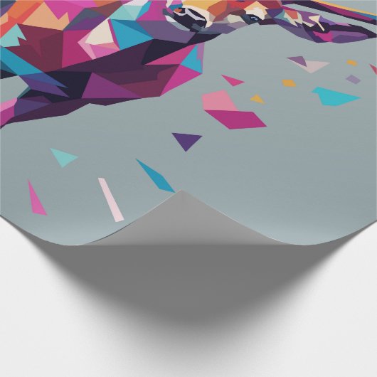 Herten pop kunst cadeaupapier (Hoek)