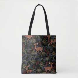Herten Reeëbloem Motief Tote Bag