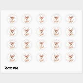Herten ronde Stickers (Vel)