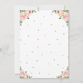 Herten Roze Bloemen Woodland Dieren Verjaardagsfee Kaart (Achterkant)