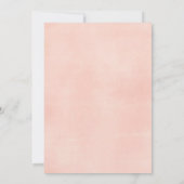 Herten Roze Glitter Winter Verjaardag Uitnodiging (Achterkant)