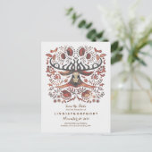 Herten Rustieke Woodland Dieren Save the Date Aankondigingskaart (Staand voorkant)