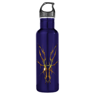 Herten Schedel Tribal Design voor herten Jagers go Waterfles