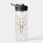 Herten Schedel Tribal Design voor herten Jagers go Waterfles (Rechts)