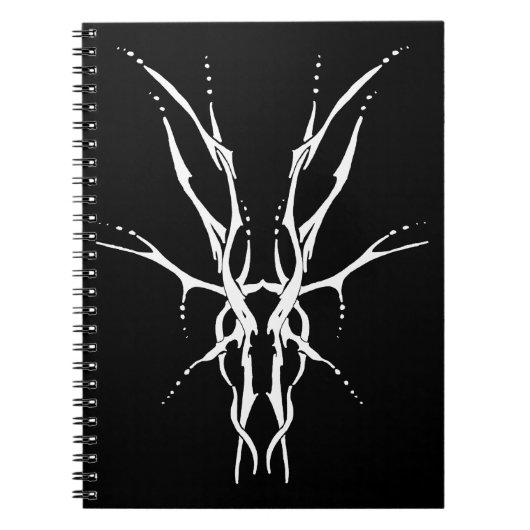 Herten Schedel Tribal Design voor herten Jagers wi Notitieboek (Voorkant)