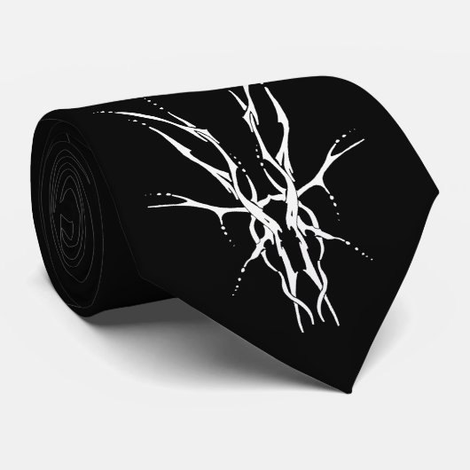 Herten Schedel Tribal Design voor herten Jagers wi Stropdas (Opgerold)