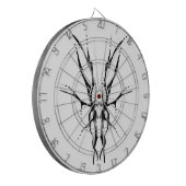 Herten Schedel Tribal Design voor herten Jagers zw Dartbord (Voorkant Links)