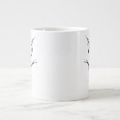 Herten Schedel Tribal Design voor herten Jagers zw Grote Koffiekop (Voorkant)