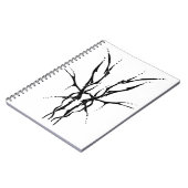 Herten Schedel Tribal Design voor herten Jagers zw Notitieboek (Linkerzijde)