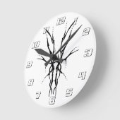 Herten Schedel Tribal Design voor herten Jagers zw Ronde Klok (Hoek)