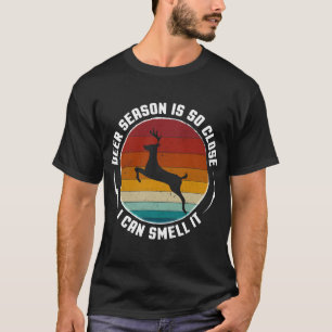 Herten seizoen anticipatie: de geur zegt het al t-shirt