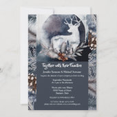 Herten silhouet avond bos bosgebied herfst kaart (Voorkant)