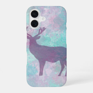 Herten silhouet Eenvoudig abstract Winter Cute Pas iPhone 16 Hoesje