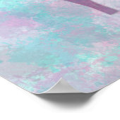 Herten silhouet Eenvoudig abstract Winter Cute Pas Poster (Hoek)