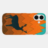 Herten Silhouet Herfst Kleurrijk Abstract Case-Mate iPhone Case (Achterkant (horizontaal))