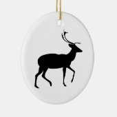 Herten Silhouet Keramisch Ornament (Rechts)