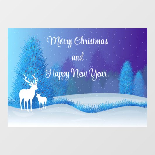 Herten Silhouet Venster Cling Raamsticker (Vel)