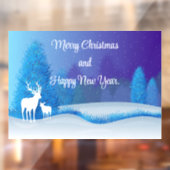 Herten Silhouet Venster Cling Raamsticker (Vel 2)