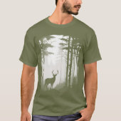 Herten Silhouetbos T-shirt (Voorkant)