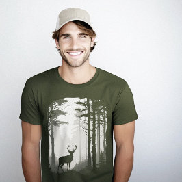 Herten Silhouetbos T-shirt