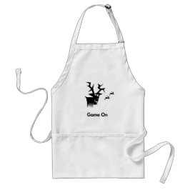 Herten spel op standaard schort