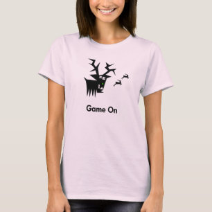 Herten spel op t-shirt