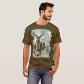 Herten spelen accordeon Amerikaanse west buffalo r T-shirt (Voorkant volledig)