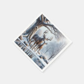 Herten staan bij Icy Pond Servet (Hoek)