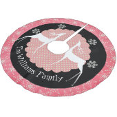 Herten, Stip, en de Sneeuwvlokken Kerstboom Rok (Gekanteld)