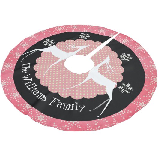 Herten, Stip, en de Sneeuwvlokken Kerstboom Rok (Gekanteld)