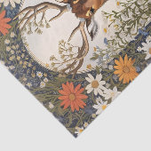 Herten te midden van madeliefjes tissuepapier (Detail)