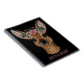 Herten te zijn Verschillende Doe 6x9 Spiral Notiti Notitieboek (Rechterzijde)