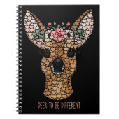 Herten te zijn Verschillende Doe 6x9 Spiral Notiti Notitieboek (Voorkant)