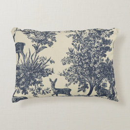Herten Toile Patroon Boslandschap Botanisch Accent Kussen