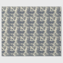 Herten Toile Patroon Boslandschap Botanisch