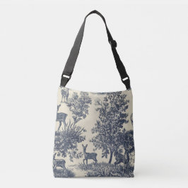 Herten Toile Patroon Boslandschap Botanisch Crossbody Tas