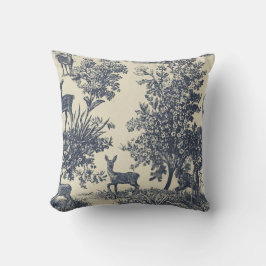 Herten Toile Patroon Boslandschap Botanisch Kussen