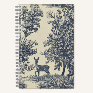 Herten Toile Patroon Boslandschap Botanisch Notitieboek
