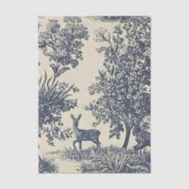 Herten Toile Patroon Boslandschap Botanisch Tissuepapier