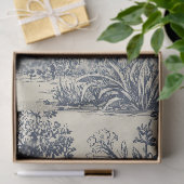 Herten Toile Patroon Boslandschap Botanisch Tissuepapier (Geschenk)
