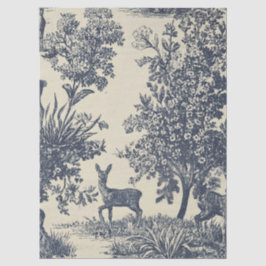 Herten Toile Patroon Boslandschap Botanisch Tissuepapier
