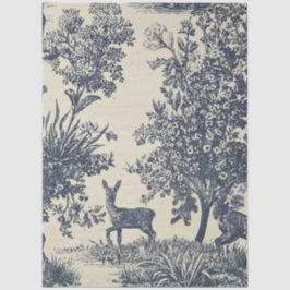 Herten Toile Patroon Boslandschap Botanisch Tissuepapier