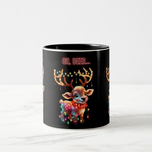 Herten.. Tweekleurige Koffiemok (Center)