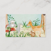 Herten Uil Bos Bosdieren Boek Verzoek Visitekaartje (Achterkant)