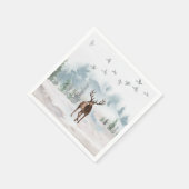 herten uit bosgebied servet (Hoek)