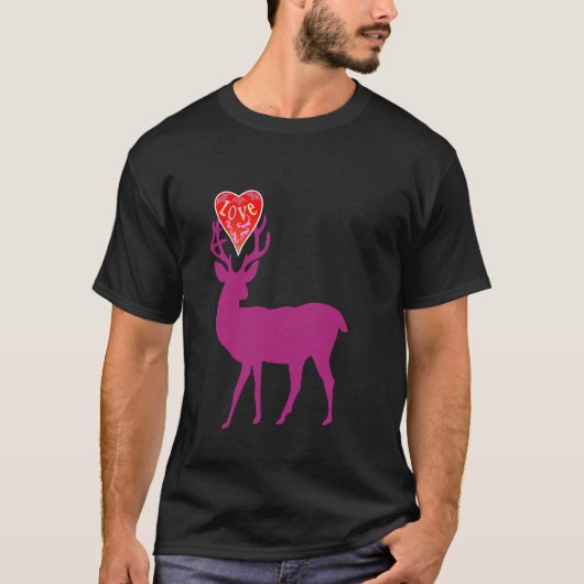 herten uit de liefde shirt (Voorkant)