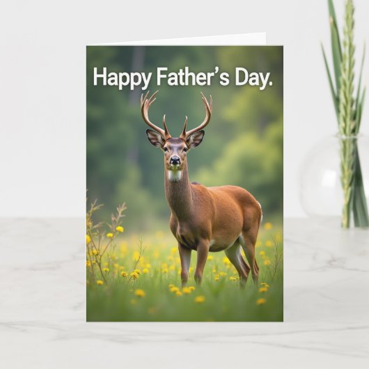 Herten Vaderdag Weide Kaart (Voorkant)